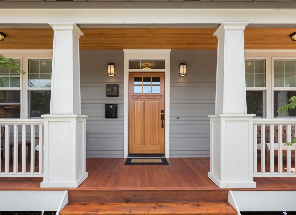 the front door to a luxery home in Fair Play South Carolina