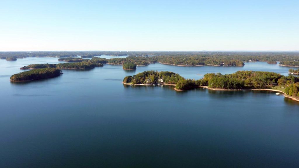 a view of a local lake in Salem, South Carollina