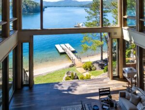 What Makes a Home Stand Out to Buyers – Bob Hill Realty Home with Open View of the Lake and their Boat Dock